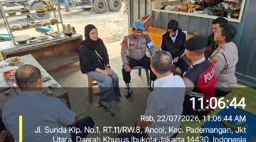 Polsek Kawasan Sunda Kelapa Gelar ‘Jaga Jakarta On The Spot’ di Pelabuhan Muara Angke, Perkuat Sinergi Jaga Kamtibmas