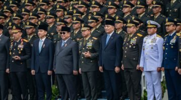Panglima TNI Hadiri Upacara Prasetya Perwira (Praspa) TNI dan Polri Tahun 2026 di Istana Negara