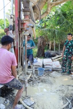 TMMD Ke-129 Bawa Harapan Baru, Sumur Bor Dibangun untuk Warga Bokimaake
