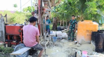 TMMD Ke-129 Bawa Harapan Baru, Sumur Bor Dibangun untuk Warga Bokimaake