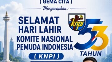 Ketua DPC Gema Cita Jakarta Utara Ahmad Fauzi Ucapkan Selamat Harlah KNPI ke-53, Ajak Pemuda Perkuat Persatuan