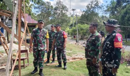 Tim Wasev TMMD Ke-129 Tinjau Langsung Kampung Sesor, Pastikan Program TMMD Kodim 1807/Sorong Selatan Berjalan Optimal - Teropong Rakyat