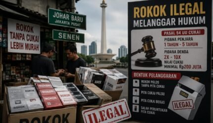 Jakarta Pusat Disorot, Dugaan Peredaran Rokok Ilegal Marak di Johar Baru dan Senen, Negara Berpotensi Rugi dari Sektor Cukai - Teropong Rakyat