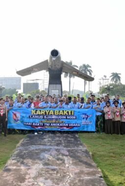 Jelang Hari Bakti Ke-79 TNI AU, Lanud Sjamsudin Noor Gelar Karya Bakti Lestarikan Warisan Sejarah Dirgantara