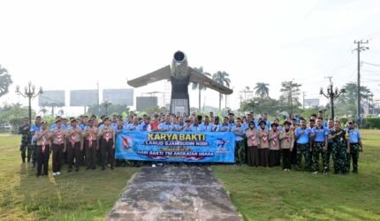 Jelang Hari Bakti Ke-79 TNI AU, Lanud Sjamsudin Noor Gelar Karya Bakti Lestarikan Warisan Sejarah Dirgantara - Teropong Rakyat