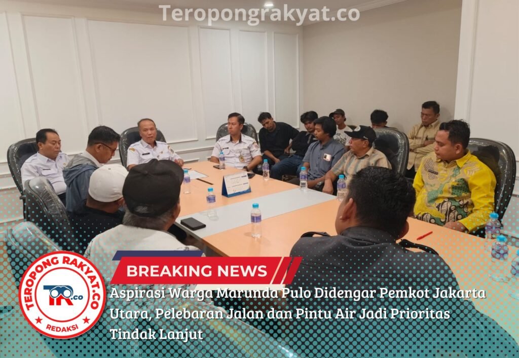 Portal Berita Indonesia dan Dunia Terkini Hari Ini, Update Harian Terbaru, Terlengkap, Tajam, Aktual dan Berimbang. Aspirasi Warga Marunda Pulo Didengar Pemkot Jakarta Utara, Pelebaran Jalan dan Pintu Air Jadi Prioritas Tindak Lanjut - Teropong Rakyat