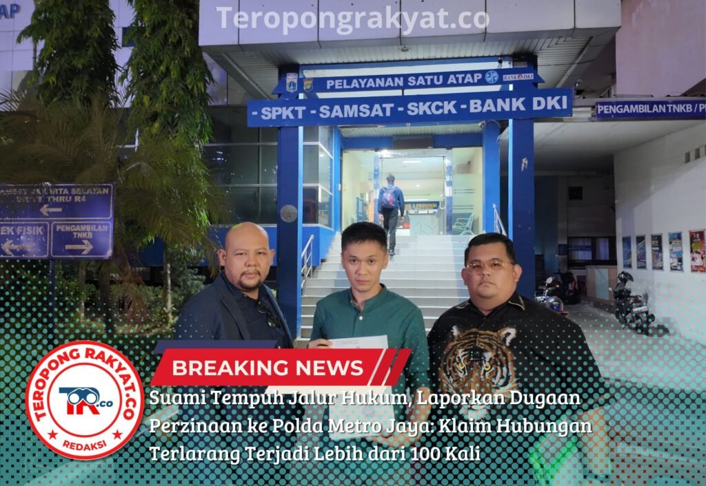 Portal Berita Indonesia dan Dunia Terkini Hari Ini, Update Harian Terbaru, Terlengkap, Tajam, Aktual dan Berimbang. Suami Tempuh Jalur Hukum, Laporkan Dugaan Perzinaan ke Polda Metro Jaya: Klaim Hubungan Terlarang Terjadi Lebih dari 100 Kali - Teropong Rakyat