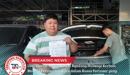 Usai Disorot Media, Polres Bandung Hubungi Korban: Muncul Pertanyaan Baru dalam Kasus Fortuner yang Diblokir - Teropong Rakyat