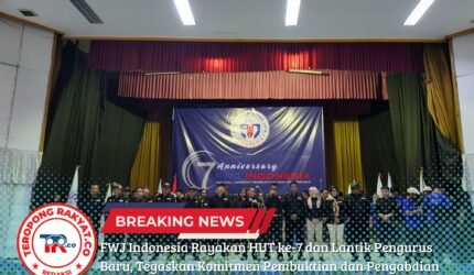 FWJ Indonesia Rayakan HUT ke-7 dan Lantik Pengurus Baru, Tegaskan Komitmen Pembuktian dan Pengabdian untuk Pers Indonesia - Teropong Rakyat