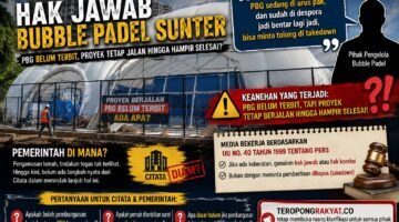 Hak Jawab : Bubble Padel Sunter Tuai Sorotan, Pengelola Sebut PBG Masih Diurus, Proyek Tetap Hampir Rampung