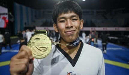 Serda Muhammad Raihan Fadhila Raih Emas pada 8th Asian Taekwondo Indonesia Open Championship 2026 - Teropong Rakyat