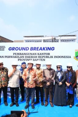 Kapolda Banten Hadiri Ground Breaking Pembangunan Gedung Kantor DPD RI di Ibu Kota Provinsi Banten