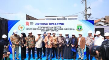 Kapolda Banten Hadiri Ground Breaking Pembangunan Gedung Kantor DPD RI di Ibu Kota Provinsi Banten