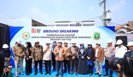 Kapolda Banten Hadiri Ground Breaking Pembangunan Gedung Kantor DPD RI di Ibu Kota Provinsi Banten - Teropong Rakyat