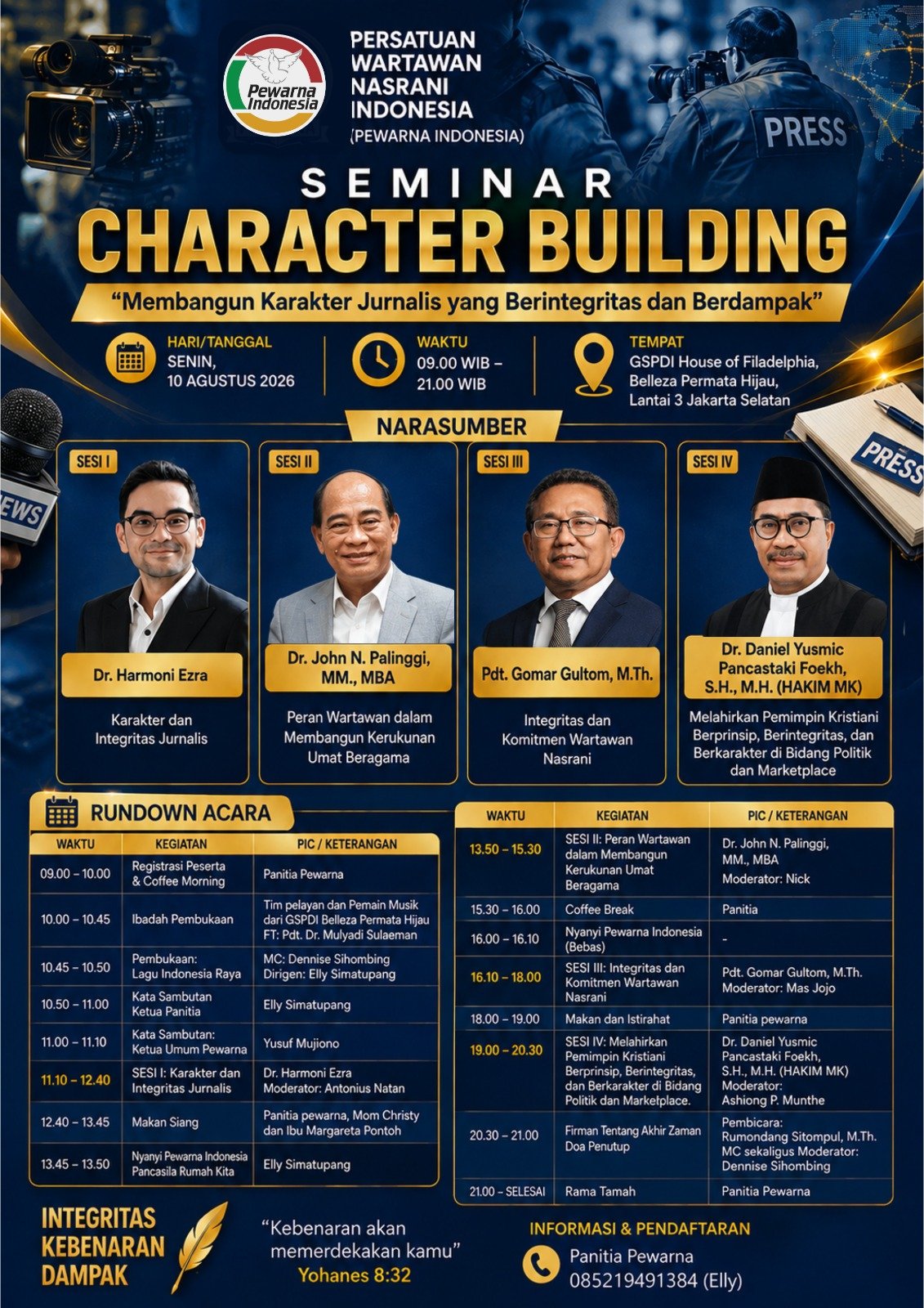 Kembalikan Jiwa Panggilan Profesi: PEWARNA Indonesia Gelar Seminar Perkuat Fondasi Insan Pers
