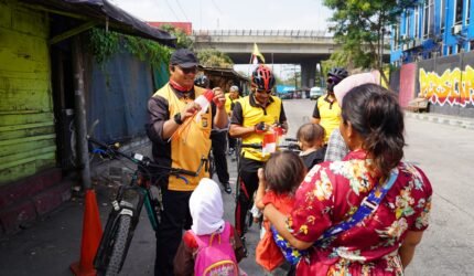 JJOS Semarak HUT ke-81 RI, Polsek Kawasan Kalibaru Polres Priok, Gelar Gowes Sehat Bersama Masyarakat - Teropong Rakyat