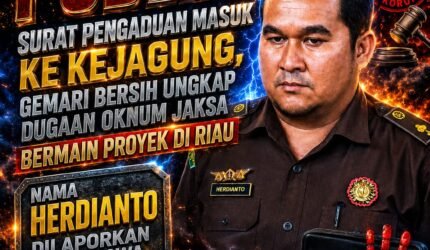 GEMARI: Herdianto Kasi Uheksi Kejati Riau Cuma Ujung Keris–Tapi Kami Akan Tarik Keris Itu Sampai ke Gagangnya di Jakarta - Teropong Rakyat
