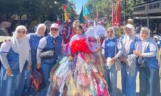 Jelang HUT RI ke-81, Firzanah Peserta Defile Porseni dari SDN 56 Pinrang Tampil Memukau