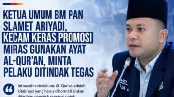 Ayat Al-Qur’an Dijadikan Alat Promosi Miras, Slamet Ariyadi : Ini Sudah Keterlaluan !