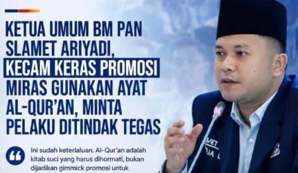 Ayat Al-Qur'an Dijadikan Alat Promosi Miras, Slamet Ariyadi : Ini Sudah Keterlaluan ! - Teropong Rakyat