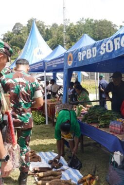 UMKM Persit KCK Cabang XVI Ramaikan Penutupan TMMD Ke-129, Hasil Kebun Mama-Mama Sesor Jadi Produk Unggulan