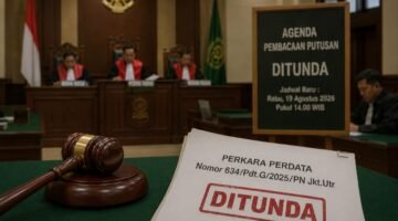 Pembacaan Putusan Perkara No. 634/Pdt.G/2025/PN Jkt.Utr Ditunda, TeropongRakyat.co Minta Penjelasan Pengadilan