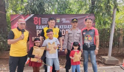 JJOS PMJ Merdeka Bersama Masyarakat, Polres Pelabuhan Tanjung Priok Gelar Lomba Permainan Tradisional di Muara Angke - Teropong Rakyat