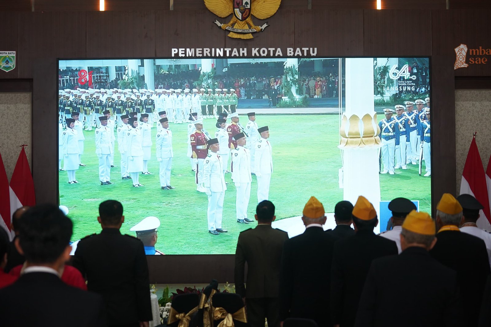 Wali Kota Nurochman Bersama Forkopimda Ikuti Upacara Detik-detik Proklamasi HUT Ke-81 RI