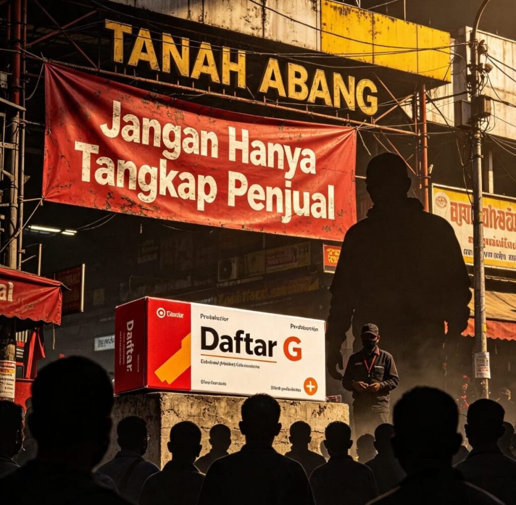 Obat Keras Daftar G di Tanah Abang, Publik: Jangan Hanya Tangkap Penjual - Teropong Rakyat