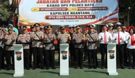 Polres Batu Gelar Sertijab Kabag Ops dan Pelantikan Kapolsek Ngantang - Teropong Rakyat