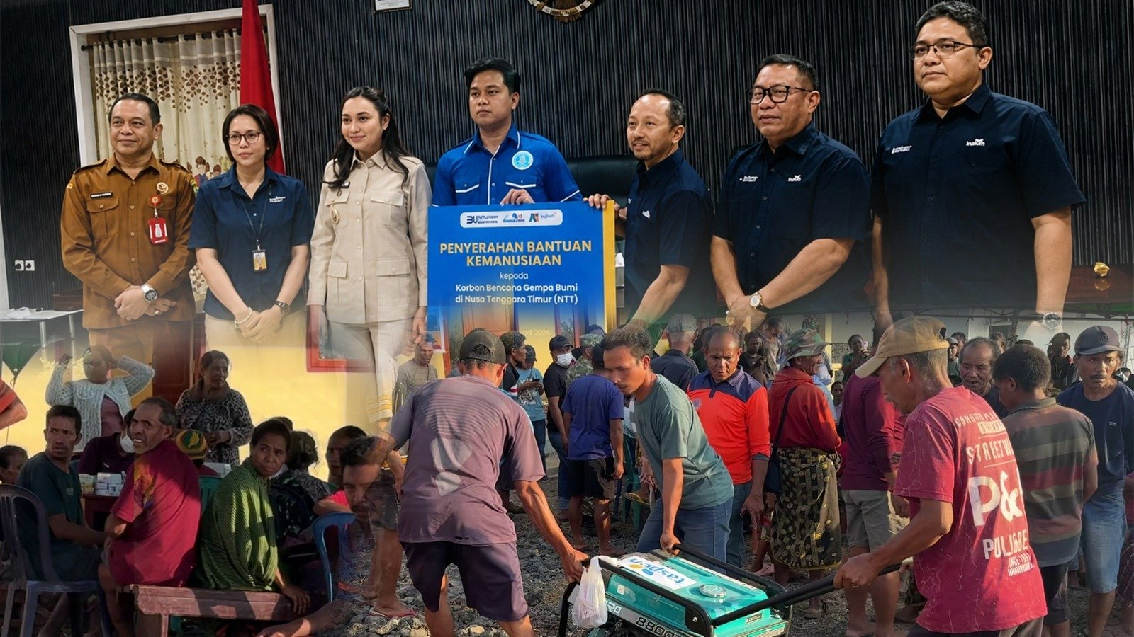 TASPEN Salurkan Bantuan Rp155 Juta untuk Korban Gempa NTT