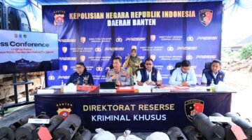 Polda Banten Ungkap 6 Lokasi Tambang Ilegal dan Penyalahgunaan BBM Bersubsidi, 7 Tersangka Ditahan