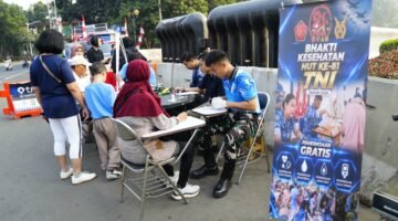 TNI Gelar Bhakti Kesehatan Gratis Sambut HUT ke-81 TNI