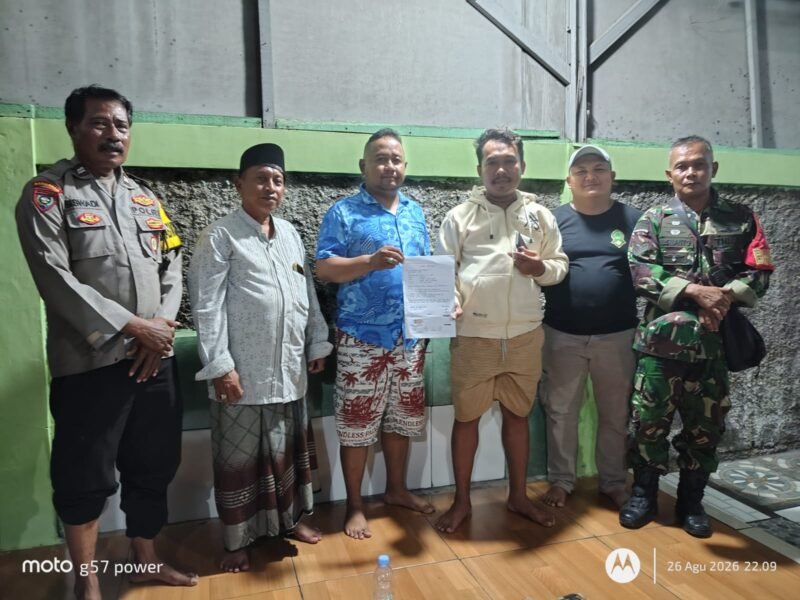 Kegiatan Komunikasi Sosial atau Komsos kepada warga Rt.004/Rw.004 Cluster Raudhatul Jannah, Rabu (27/08/2026).
