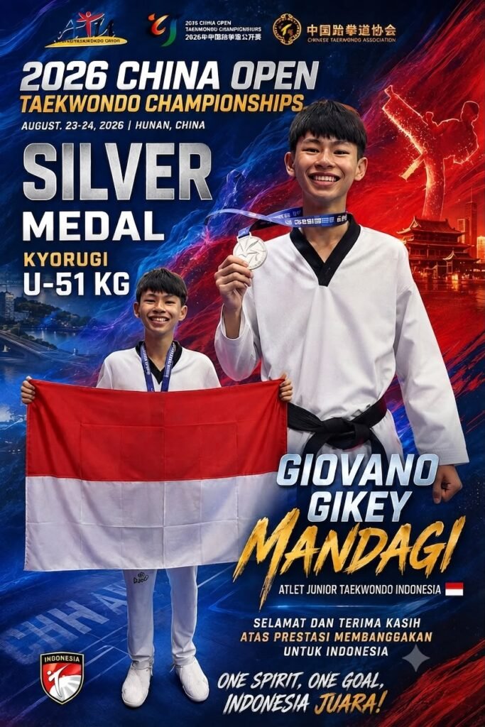 Ketum PBTI Letjen TNI Richard Tampubolon : Bangga, Atlet Taekwondo Raih Satu Medali Perak di China - Teropong Rakyat
