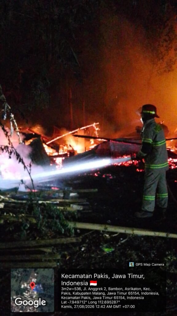 Bekas Kandang Kambing di Asrikaton Pakis Terbakar - Teropong Rakyat