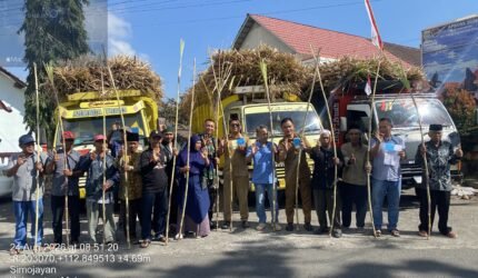 Babinsa Koramil 0818/17 Ampelgading Dampingi Penyerahan Bantuan Bibit Tebu kepada Gapoktan Desa Simojayan - Teropong Rakyat