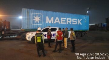 Patroli Dialogis Polsubsektor Inggom, Polres Pelabuhan Tanjung Priok Ajak Satpam dan Pekerja Bersama Jaga Kamtibmas