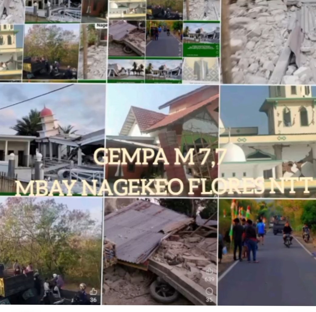 Gempa M7,7 Guncang Mbay Nagekeo NTT Warga Evakuasi Ke Tempat Perbukitan Antisipasi Tsunami