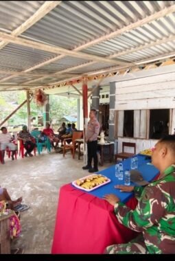 TMMD Ke-129 Gelar Penyuluhan Wasbang dan Hukum, Tanamkan Kesadaran Berbangsa serta Taat Aturan di Kampung Sesor