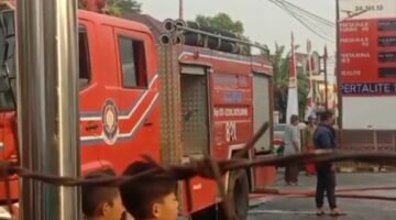Kebakaran hebat melanda SPBU Cilendek Cemplang Bogor