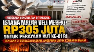 Anggaran Bencana Dipertanyakan, Istana Gelontorkan Rp305 Juta untuk Pengadaan Merpati HUT ke-81 RI