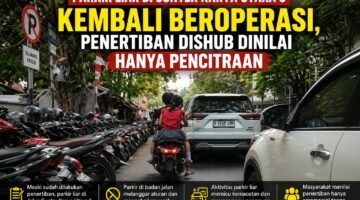 Parkir Liar di Sunter Karya Utara Kembali Beroperasi, Penertiban Dishub Dinilai Hanya Seremonial
