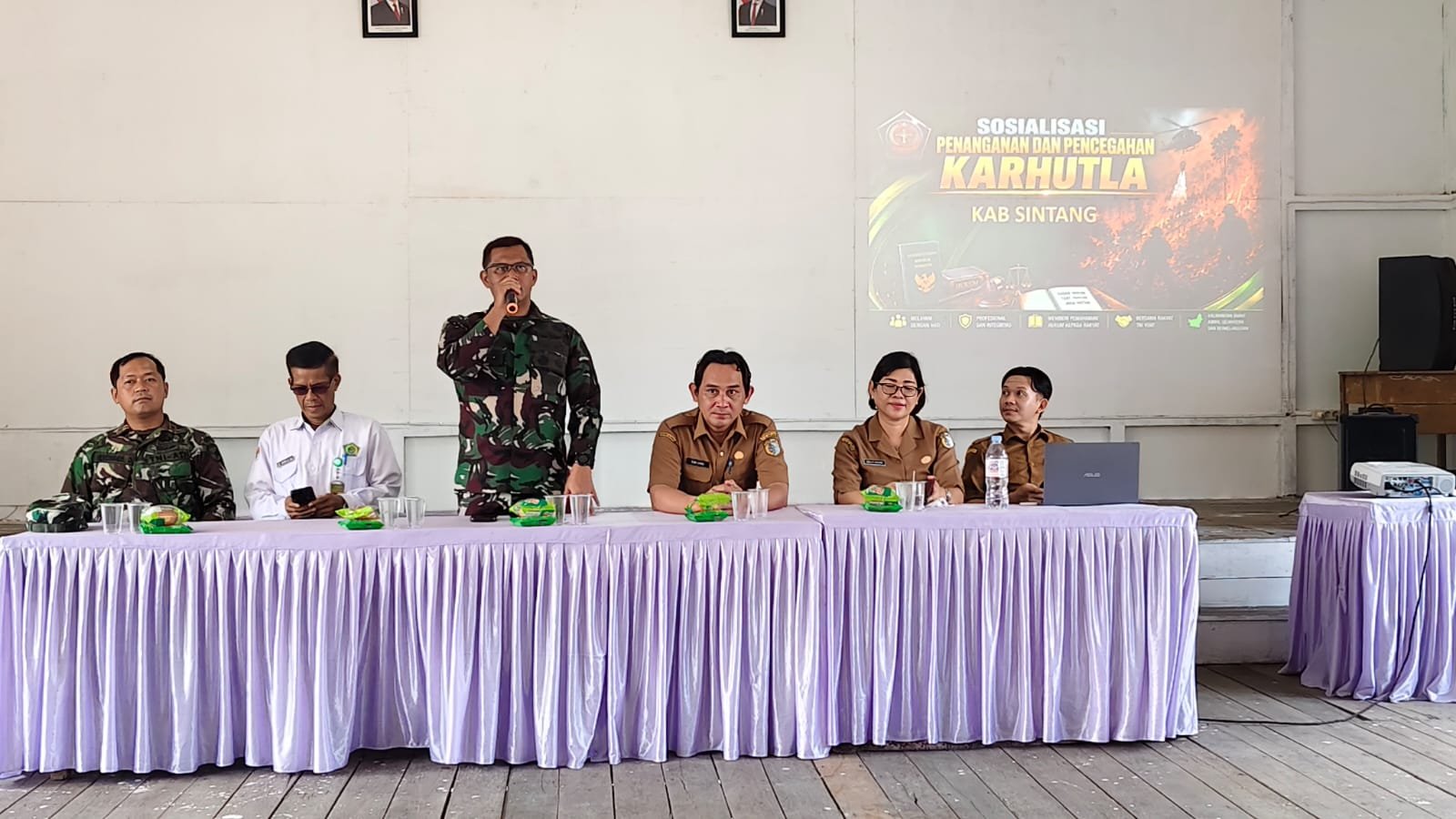 Memperkuat Mitigasi Karhutla, Tim Penyuluhan Mabes TNI Bertemu Berbagai Warga Masyarakat dan Aparat