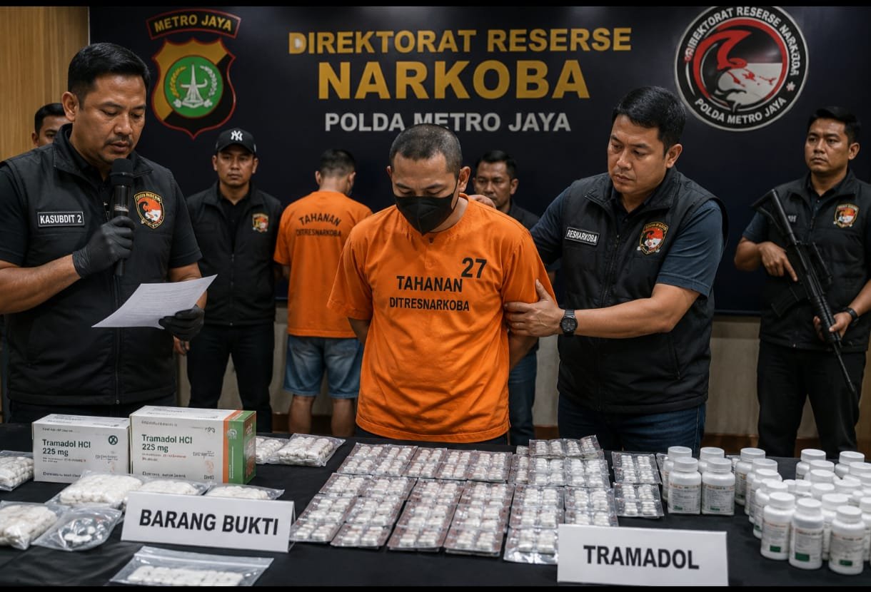 Diduga Bandar Tramadol di Tanah Abang Diamankan Polda Metro Jaya, Rere dan Sejumlah Rekannya Ikut Diperiksa