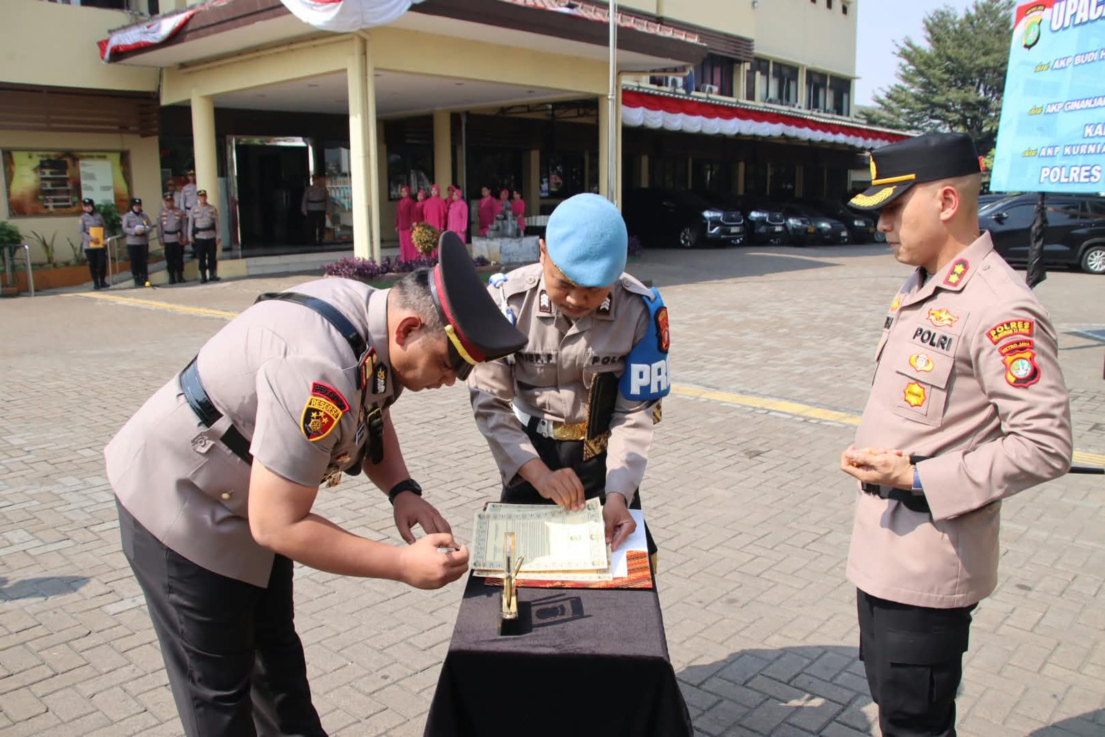 Kapolres Pelabuhan Tanjung Priok, Pimpin Sertijab Tiga Pejabat Utama, Tekankan Integritas dan Profesionalitas