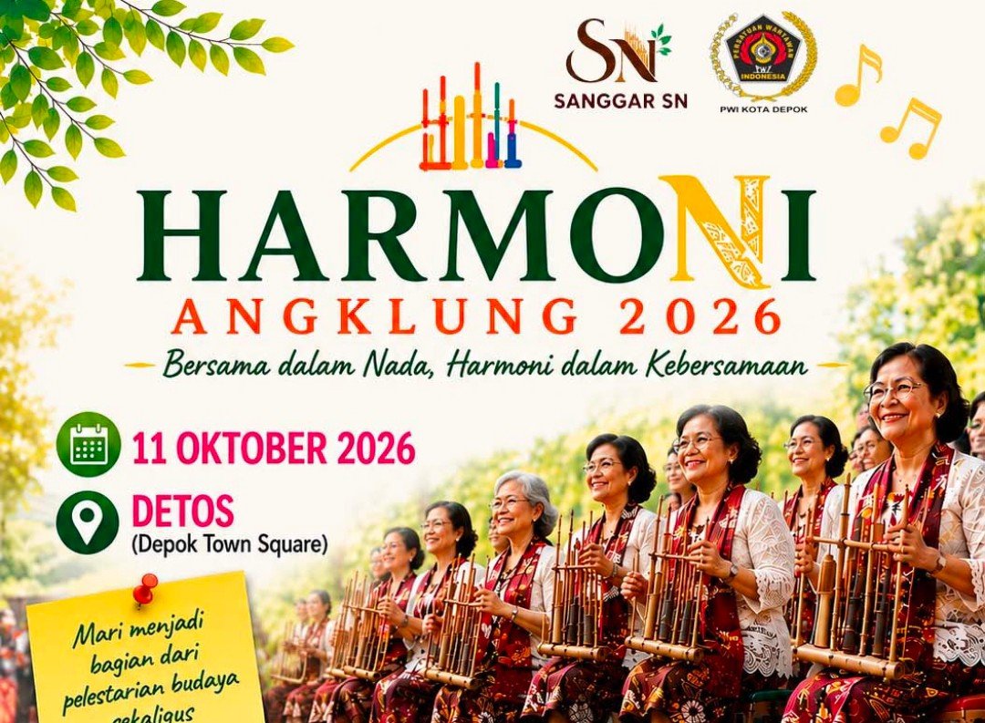 PWI Depok Gaungkan Pelestarian Angklung Lewat Harmoni Angklung