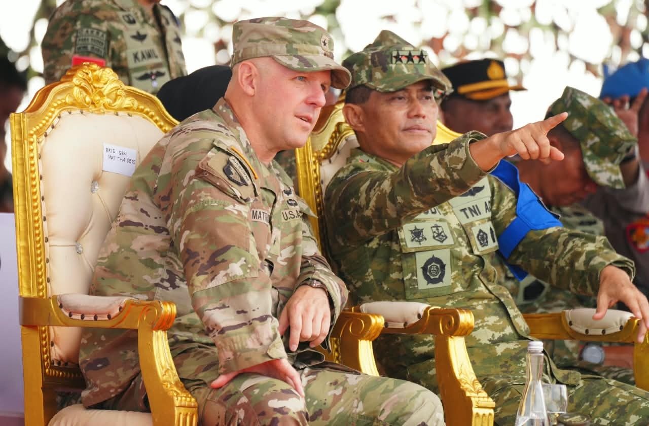 Aksi Airborne Lima Negara Warnai Latgabma SGS 2026