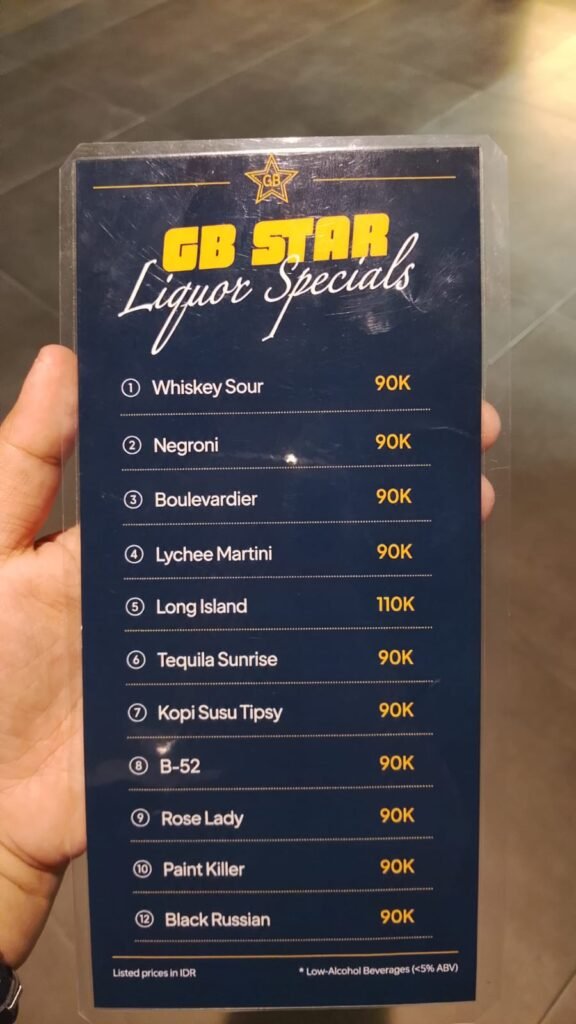 Portal Berita Indonesia dan Dunia Terkini Hari Ini, Update Harian Terbaru, Terlengkap, Tajam, Aktual dan Berimbang. Diduga Belum Kantongi NPPBKC, GB Star Resto & Cafe Jual Cocktail dan Bir - Teropong Rakyat