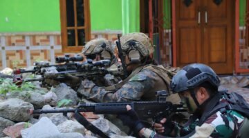 Marine Force Lampung Uji Kemampuan Tempur Jarak Dekat Serta Serangan Malam Di SGS 2026